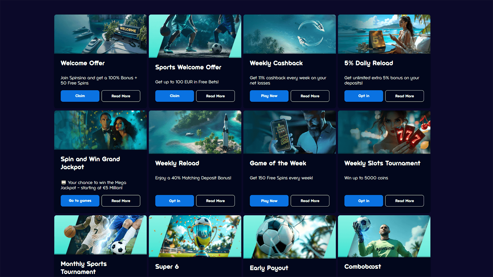 Spinsino Casinobonussen in Nederland