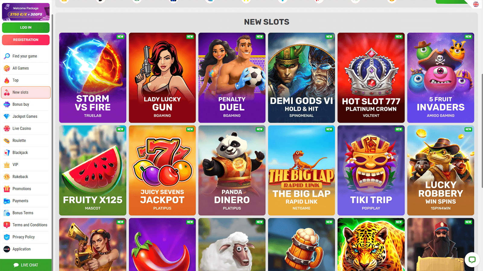 SupraPlay Casino New Slots