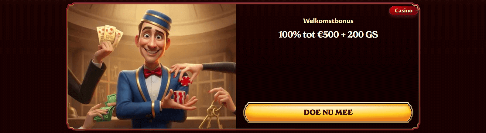 Welkomstaanbieding van Casoola Casino in Nederland